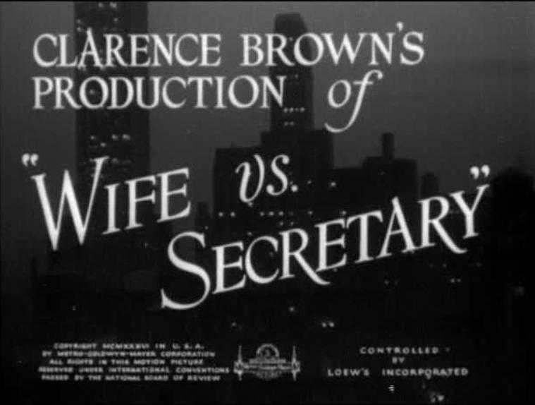 Classic Old Movie : Wife vs Secretary 1936